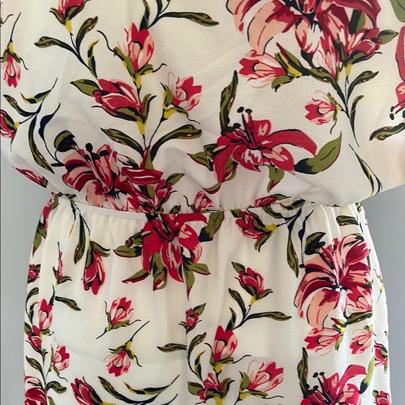 Mario Serrani Red and White Flutter Sleeve Mini Sundress - Picture 8 of 9